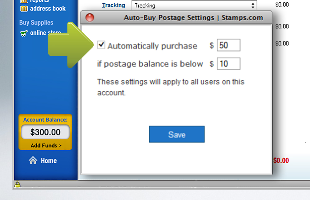 How to AutoFund Your Postage Account PC Software Legacy